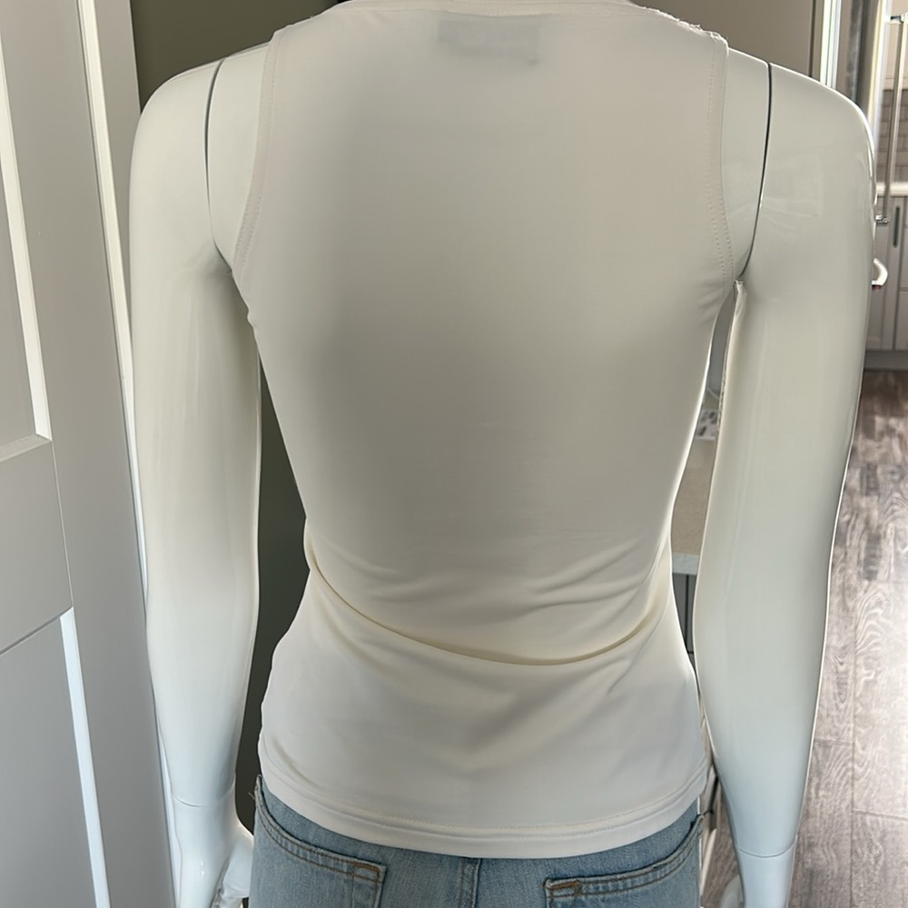 Joseph Ribkoff Jewelled Zip Tank Top - Picture 5 of 12